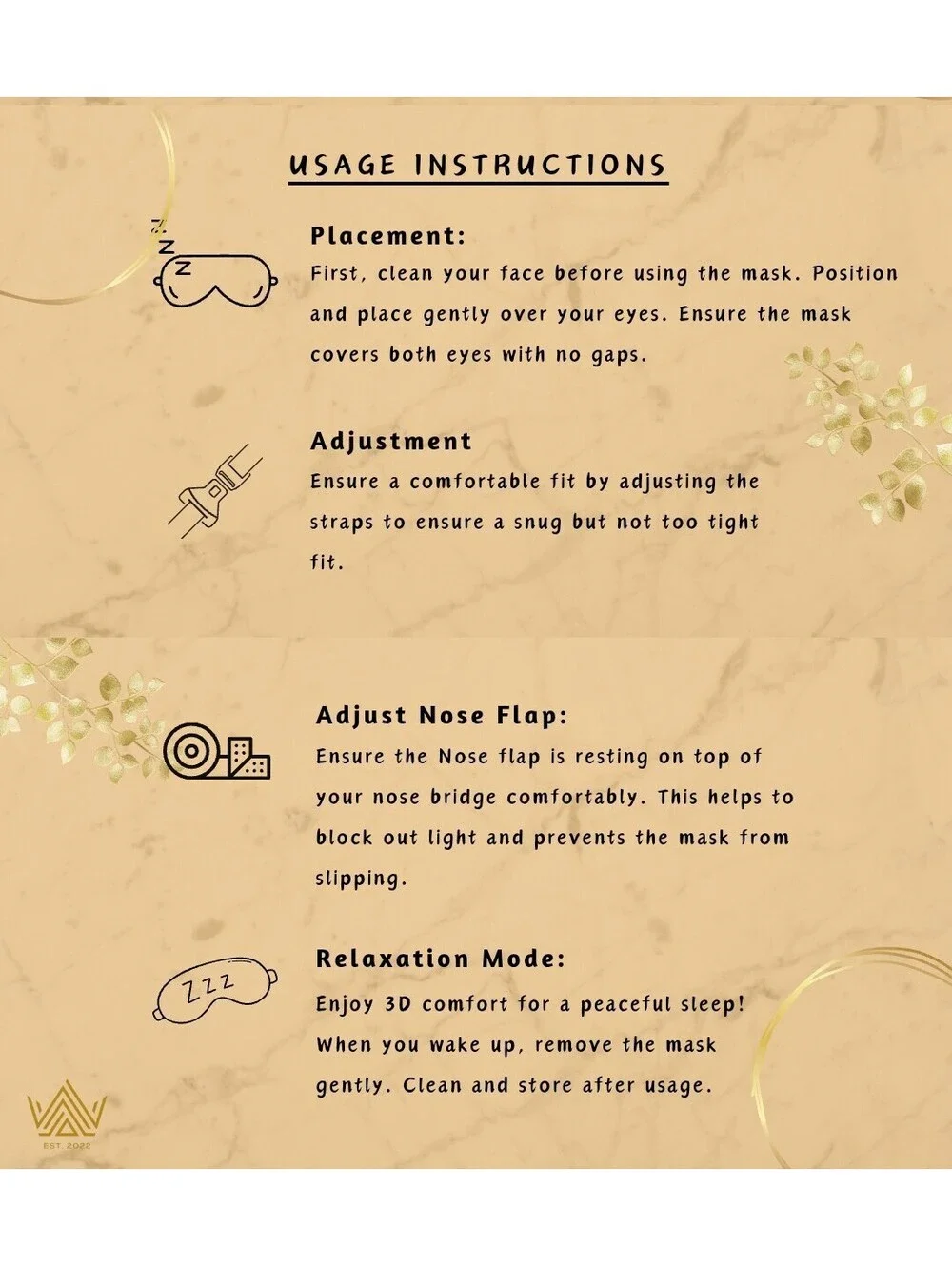 Luxurious 3D Eye Mask, By Kinvture
